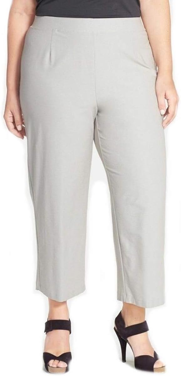 eileen fisher washable stretch crepe cropped pants
