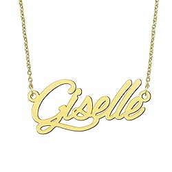 BYBWBL Giselle Name Pendant Necklace 18k Gold