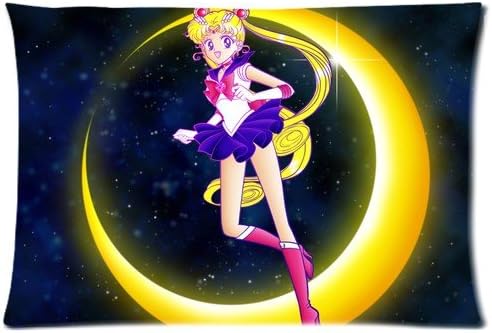Anime Series Sailor Moon Two Sides Diy Printed Custom Rectangle Pillow Case 16''x24'' 20''x30'' (20x30, 4)