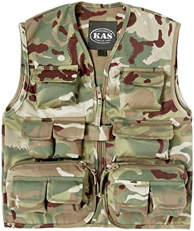 Kids Army Multi Terrain Camouflage Action Vest (5-6 years)