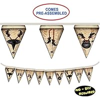 Witch Decor Halloween Party Bunting Banner | Halloween Witch Decorations | Halloween Backdrop | Halloween Garland Bunting Banner Triangle Flag with Witches