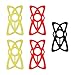 GFDesign MTB Cycling Bike Bicycle Silicone Band Rubber Elastic Phone Mount Holder Protection Strap Fit Universal Bicycle Motorcycle Handlebar Roll Bar Mount for Smartphone - Set of 5 (Multi Colors)