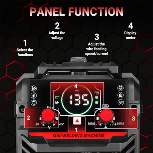 DEKOPRO 220 Volt MIG/Lift TIG/Stick 3 in 1 Inversor Welding Machine IGBT Portable Kit with MIG Welding Torch for Owners and DIY Enthusiasts