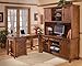 Ashley Furniture Signature Design - Cross Island File Cabinet - 1 Storage Drawer/1 File Drawer - Bronze-Tone Hardware - Medium Brown Finish