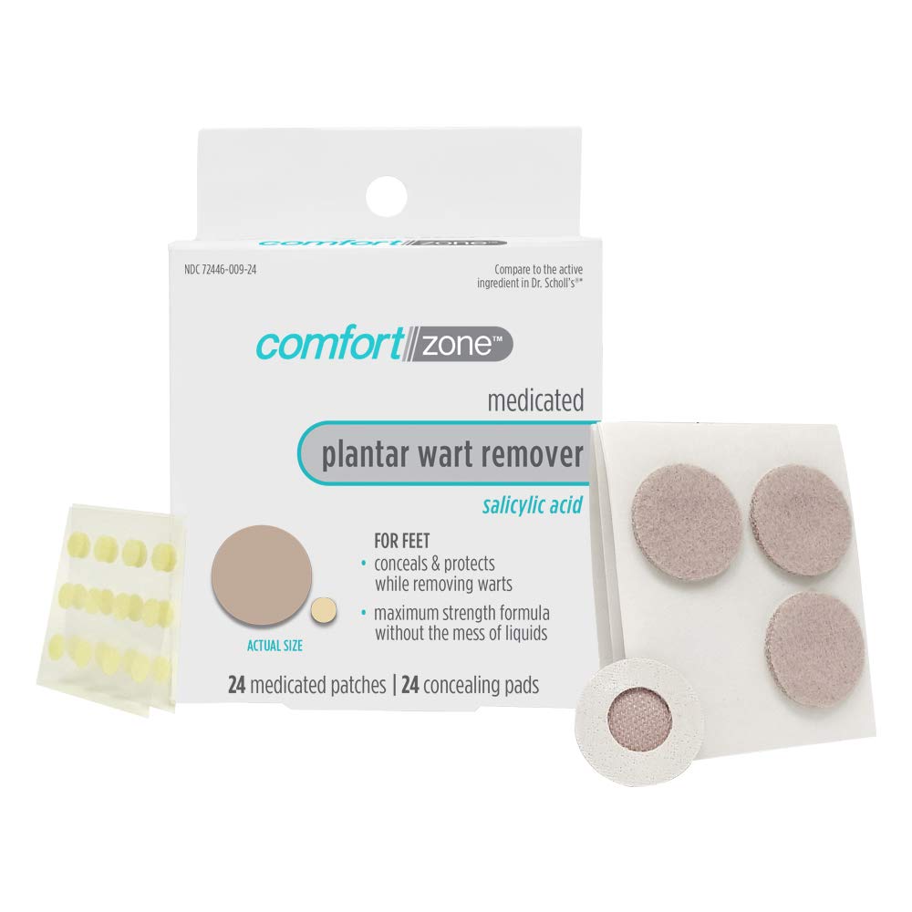 Comfort Zone Plantar Wart Remover Kit, Maximum Strength Salicylic Acid