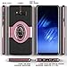 eSamcore Compatible for s 8 Phone case Ring Holder Kickstand Cases Magnetic Phone Car Mount [Rose Gold]