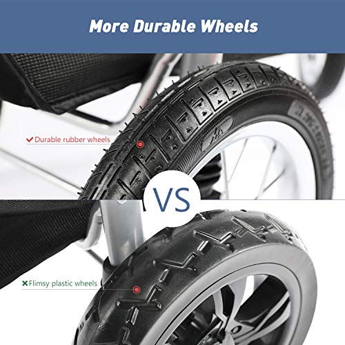 lazy buddy dog stroller rubber wheels stroller