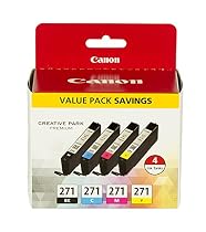 Canon CLI-271 Value Pack for, MG7720, MG6820, MG5720, TS9020, TS8020, TS6020, TS5020 Printers