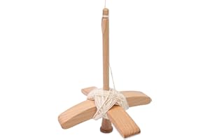 YUSHEN Turkish Spindle Detachable Drop Spindle Weaving Spinning Wheels for Beginners Advanced Hand Spinning Spinner Gifts