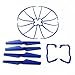 Aiskaer Upgraded 5 Colors Syma X5 X5C X5C-1 Version Spare Parts Included Main Blade Props Propellers & Propeller Protectors Blades Frame & Mounting Screws for Syma X5 Series RC Mini Quadcopter Toy