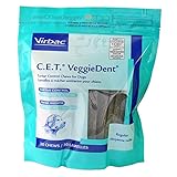 Virbac VeggieDent CET Medium Dog Chews (Replaces The Regular VeggieDent Dog Chews) for Dogs 22-66 lbs