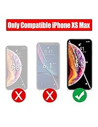 Zurun   Funda de batería para iPhone XS Max, 5200mAh con función atril portátil, funda protectora de carga, batería recargable, compatible con iPhone XS Max (6,5 pulgadas), color negro