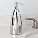 InterDesign Forma Stainless Steel Liquid Soap & Lotion Dispenser Pump for Kitchen or Bathroom Countertops, Polished