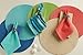 DII Solid Pastel Napkin Set Cotton, Machine Washable, 20x20 Inch, Aqua, 6 Count