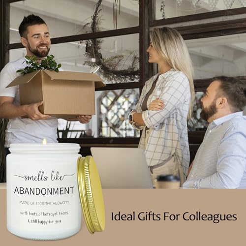 Leaving Gifts for Colleagues Women, Farewell Scented Candle Gift for Coworkers, Retirement Gifts for Women Men, Moving Away, Goodbye, Going Away, New Job Gift for Friends Work Bestie Bosses Teacher