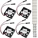 MakerFocus 4pcs Raspberry Pi DC Brushless Cooling Fan Heatsink Cooler Radiator Connector Separating One-to-Two Interface 3.3V 5V for Raspberry Pi 2/Pi 3/3B+ and Pi Zero/Zero W or Other Robot Project