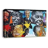 Canvas Wall Art Creative Graffiti Canvas Prints Home Artwork Decoration for Living Room Bedroom - 12x18 inches