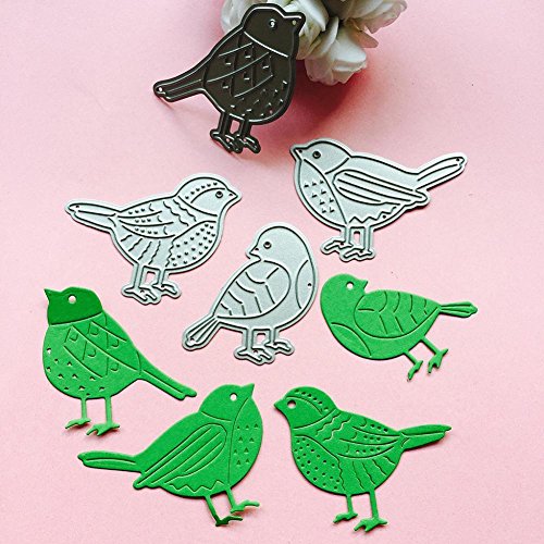 LIYUDL 4PC Birds Metal Cutting Dies Stencil Scrapbook Album Paper Card Craft Embossing DIY