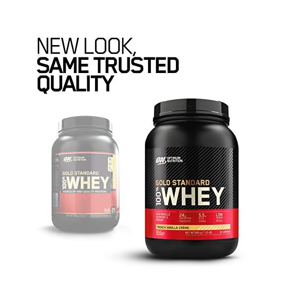 Optimum Nutrition Gold Standard Whey Protein, Muscle Building Powder With Naturally Occurring Glutamine and Amino Acids…