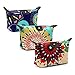 HOYOFO Women’s Travel Cosmetic Bags Small Makeup Clutch Pouch Cosmetic and Toiletries Organizer Bag Pack of 3, Z set