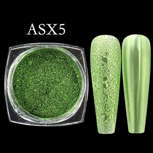 0.5g Nail Mirror Metallic Powder Pigment Bubble Soap Foam Nail Art Polish Gold Suitable For Starter