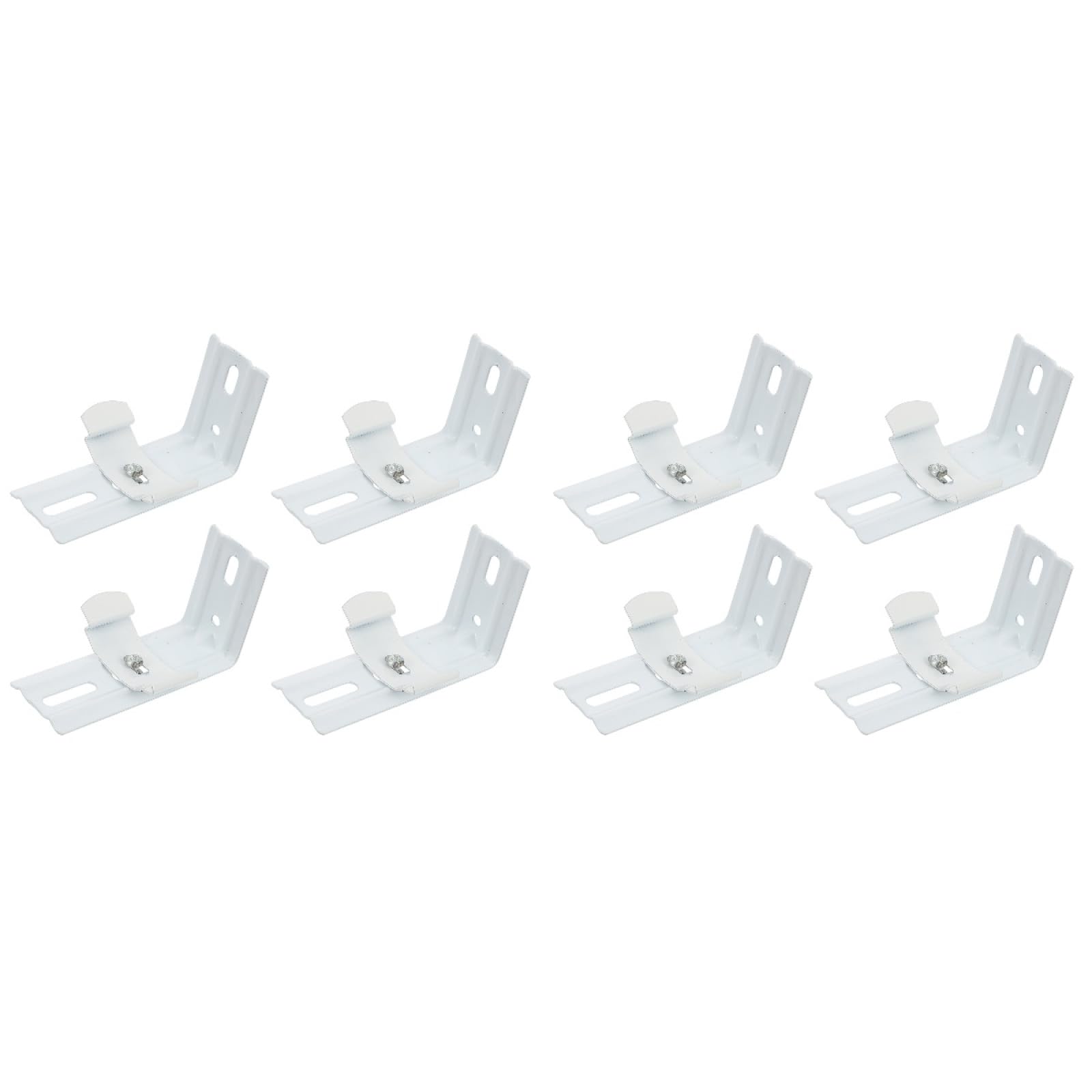 DOITOOL Metal Curtain L Brackets Set of 8 for Vertical Blinds and Curtains Easy Install Blind Brackets for Living Room Bedroom Office 3.15 X 1.77 X 2.36 Inches