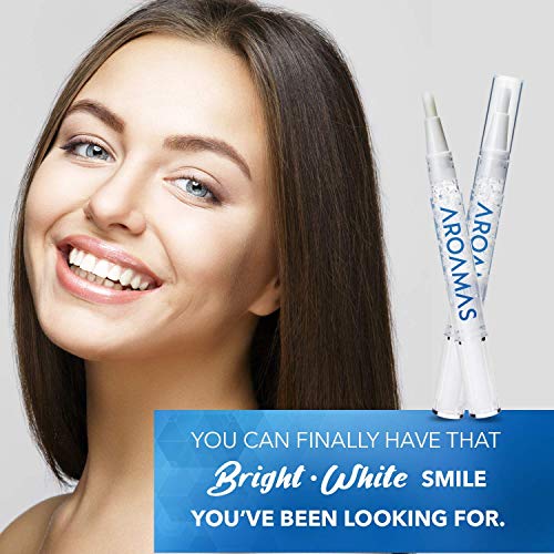 Aroamas Teeth Whitening Pen, 3 Packs, 30 times uses, Effective, Painless, No Sensitivity, Easy To Use, For Beautiful White Smile