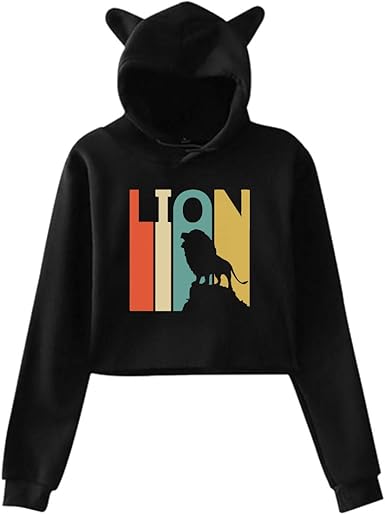 lion hoodie with ears