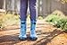 OAKI Toddler Rain Boots - Perfect Kids Rain Boots for Any Weather - Durable Rubber Baby Rain Boots Keep Little Feet Dry, Lightweight Waterproof with Easy-on Handle, Sharks & Turtles, 8T Toddler