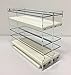 Vertical Spice - Narrow Pullout Spice Rack - Sliding Drawer for Kitchen Organization - Pantry Organizers and Storage - 2 Drawers & 2 Tiers - 10 Spice Jar Capacity (4.6