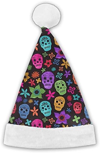 Halloween Wallpaper Skull Traditional Velvet Christmas Santa Hat For Christmas Party Celebration