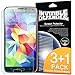 Ringke Screen Protector Compatible with Galaxy S5 - Invisible Defender [Max HD Clear Quality] Perfect Touch Precision High Definition (HD) Clear Quality Film (4-Pack) for Samsung Galaxy S5