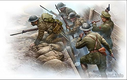 PLASTIC MODEL BRITISH INFANTRY BEFORE THE ATTACK WW| ERA 1/35 MASTER BOX 35114 FREE SHIPPING