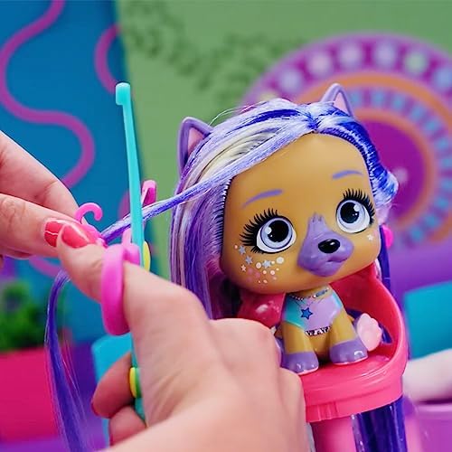 Hair Academy Alexia - Cachorrinhos colecionáveis com cabelo XXL para pentear, cortar e fazer extensões de cabelo - Presente ideal para RAPAZES e RAPARIGAS com 4 anos ou mais — foto 4 de 7