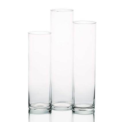 Eastland Tall Cylinder Vases Set Of 18 Amazon Co Uk Kitchen Home