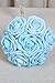 Ling's moment Artificial Flowers Blue Roses 50pcs Real Looking Fake Roses w/Stem for DIY Wedding Bouquets Centerpieces Arrangements Party Baby Shower Home Decorations
