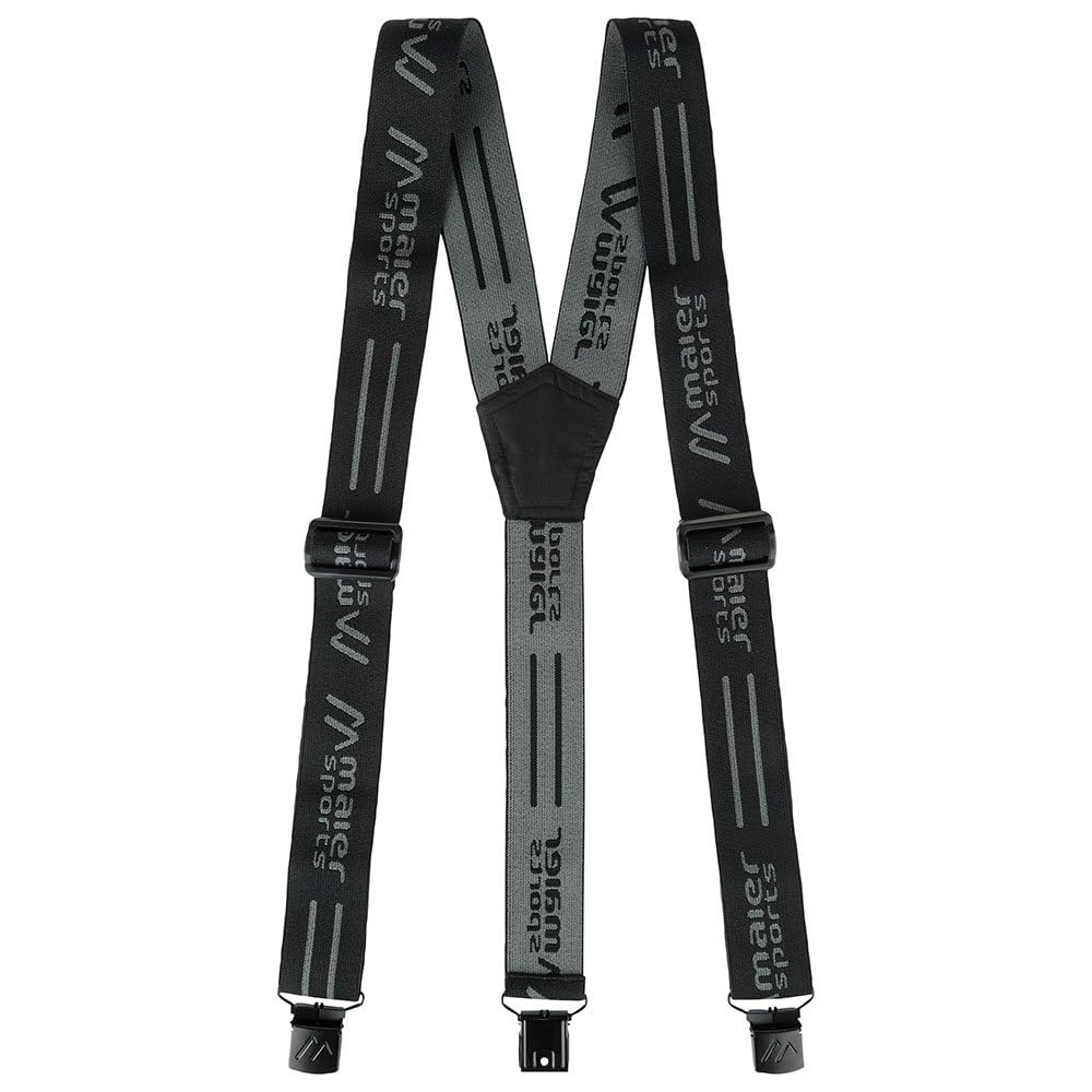 maier sports Suspender, Comfortable suspenders with high-quality clips for a secure fit for men and women, Individually adjustable length, Perfect for skiing or hiking