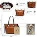 YNIQUE Women Top Handle Handbags Satchel Purse Tote Bag Shoulder Bag, Wine, Medium
