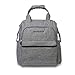 Diaper Backpack, Large Capacity Baby Diaper Bag, Multi-Function Travel Backpack Nappy Bags, Nursing Bag, Fashion Mummy, Roomy Waterproof for Baby Care, Stylish and Durable (Grey)