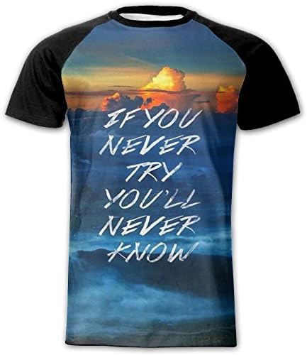YAHAO SOE Make Christmas Great Again Rogue Wave Exercise Speed Dry Material Raglan Short Sleeve Cotton Shirt