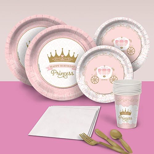 Shindigz Pink Provincial Princess Basic Party Pack for 8