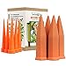 Garden's Sister Terracotta Water Spikes for Plants - Set of 4 Watering Stakes - 6 Bonus Plastic Watering Spikes