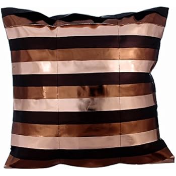 Amazon Com Copper Throw Pillows Cover Metallic Leather Sparkly