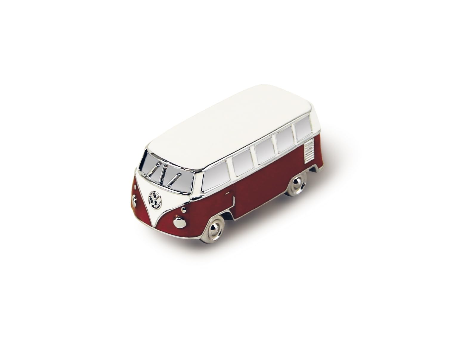 BRISA VW Collection - Volkswagen Refrigerator Office Pinboard Magnet T1 Bus 3D Mini Model (Classic Bus/Red)