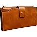 YALUXE Women's Genuine Leather Wallet RFID Blocking Multi Card Holder with Cell Phone Pocket Mothers Day Gifts