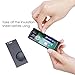 Aerb Portable Remote Wireless Door Bell Kit LED Flash 36 Melodies Chimes W 1 Touch Button Transmitter and 1 Receiver, Black