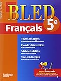 cahier bled - francais 5e - 12-13 ans by 