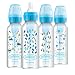 Dr. Brown's Options + Baby Bottles, 8oz/250ml, Narrow Bottle, Blue Nature Designs, 4 Pack