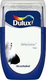 Dulux Walls & Ceilings Tester Paint White Cotton 30 ml