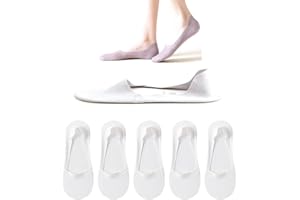 fidragon Women No Show Socks Low Cut Women Invisible for Flats and Dress Shoes Liner Socks with Non-Slip Heel Grips